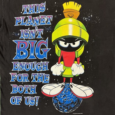 Vintage 90s Looney Tunes Marvin The Martian All Over Print T Vintage 90s Looney Tunes Marvin The Martian All Over Print T