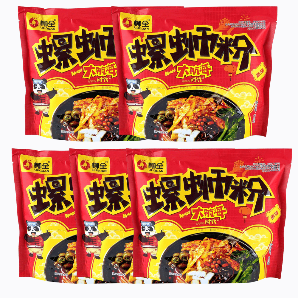 Liu Quan Liuzhou River Snail Rice Noodle - Original Flavour 315g (5 Pack) 螺狮粉
