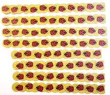 Lady Bug Line K&Company 8 pc Cardstock Stickers Approximately 6" x 5/8"