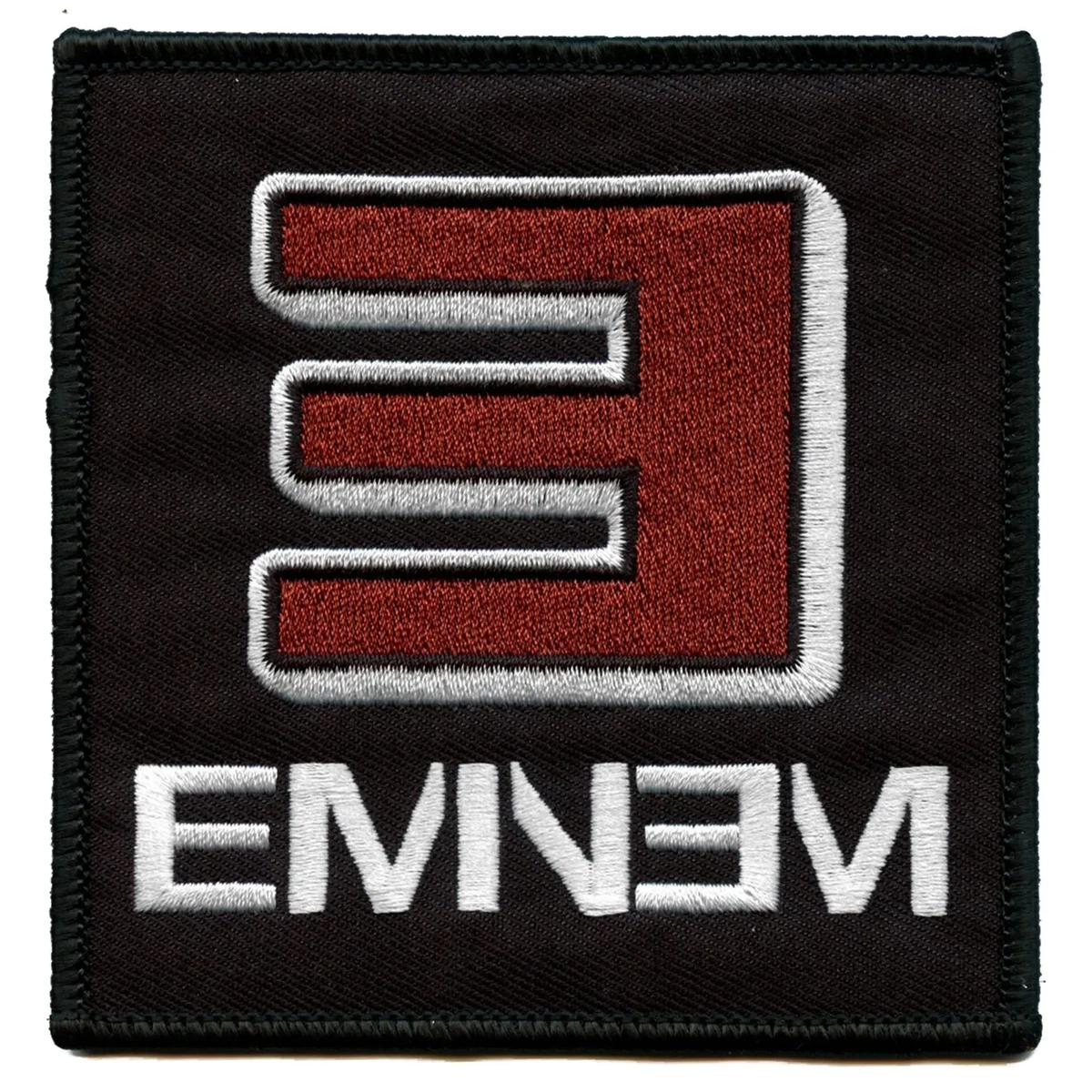 Eminem Reversed E Logo Patch Hip Hop Rapper Album Embroidered Iron On | eBay