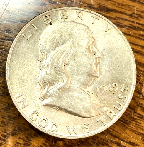 1949-D Franklin Half Dollar Nice Original Very Choice AU FBL CHRC