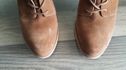 Botines Michael Kors Carrigan de gamuza marrón para mujer talla 10M nuevos sin etiquetas - Imagen 4 de 15