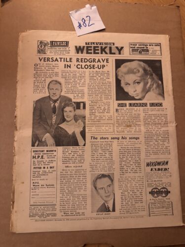 SUPER RARE 1958 TWW Television Weekly TV Times Listings Magazine Vol 1 No 46 - Picture 4 of 4