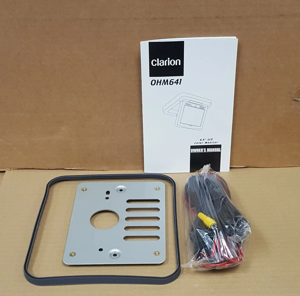 Clarion OHM641 6.4" Vehicle Drop Down Video LCD Monitor * NEW IN BOX COMPLETE * - Image 3 of 4