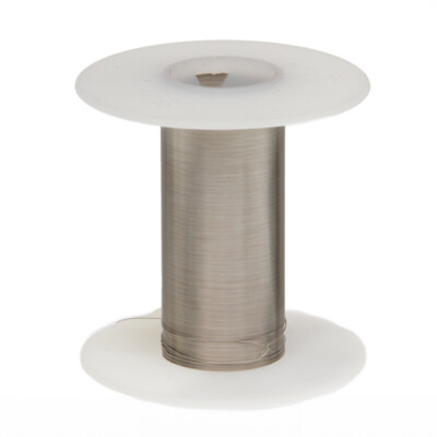 22 AWG Gauge Tinned Copper Wire Buss Wire 25' Length 0.0254'' Silver