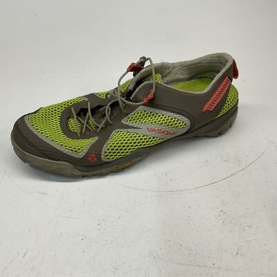 Vasque Lotic 7051 Green Orange Hiking Water Shoes Vibram Soles Womens Size 9.5 M