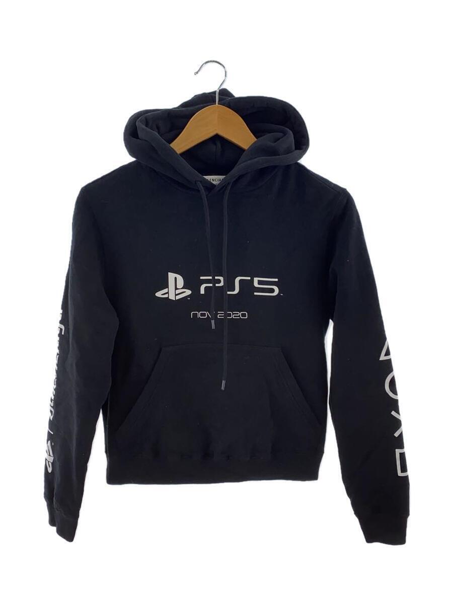 BALENCIAGA PlayStation 5 Printed Fitted Hoodie cotton black BALENCIAGA PlayStation 5 Printed Fitted Hoodie cotton black