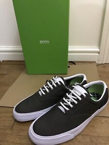 dark green canvas shoes