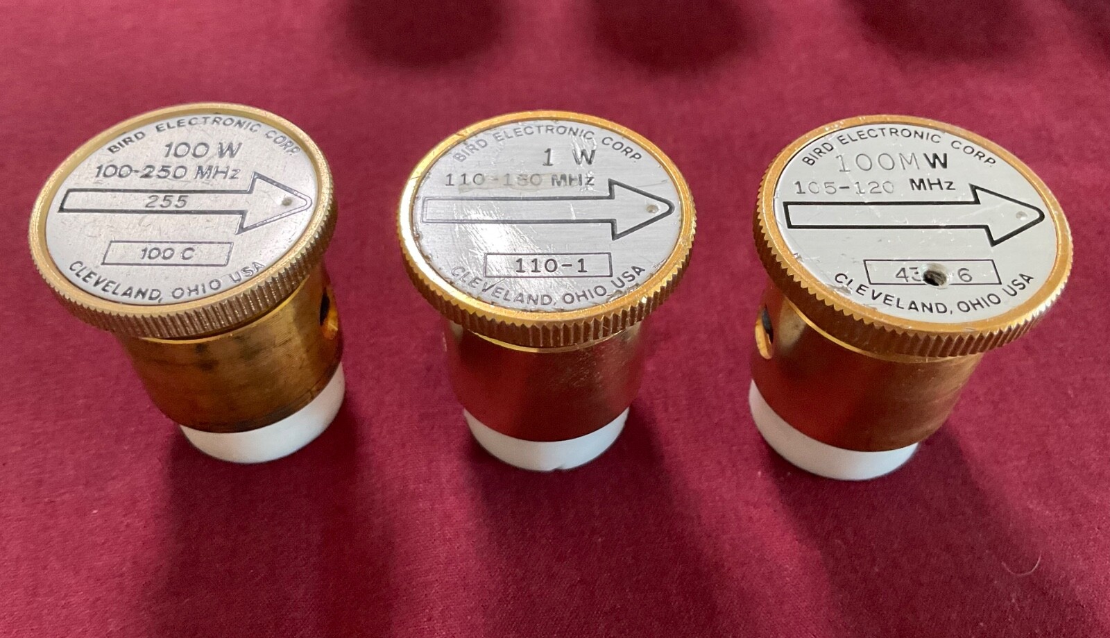 BIRD Electronics Wattmeter Element Slug Collection 