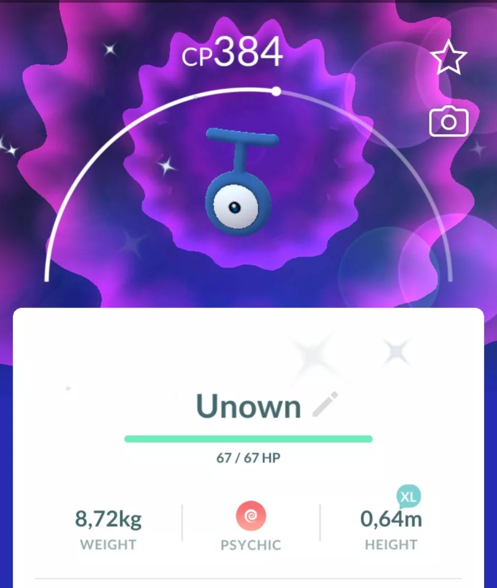 Pokemon Go Unown (Z)