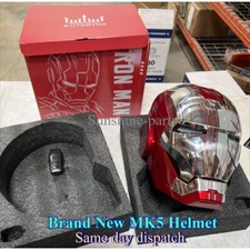US STOCK AUTOKING Iron Man MK5 Helmet 1:1 Voice-controlled Wearable Cosplay Prop