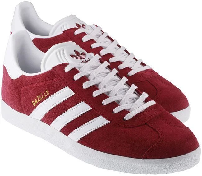 Adidas Gazelle Trainers Womens Classic Trainers Burgundy Sneakers