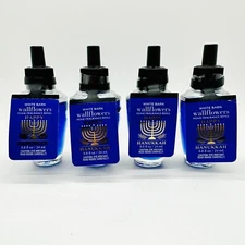 NEW! 4-Pack Bath & Body Works HAPPY HANUKKAH Home Fragrance Wallflowers Refills