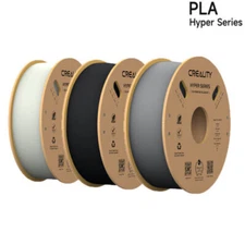 3 Rolls Creality Hpyer PLA 3D Printer Filament 1.75mm Cardboard/ Spool (2.2lbs)