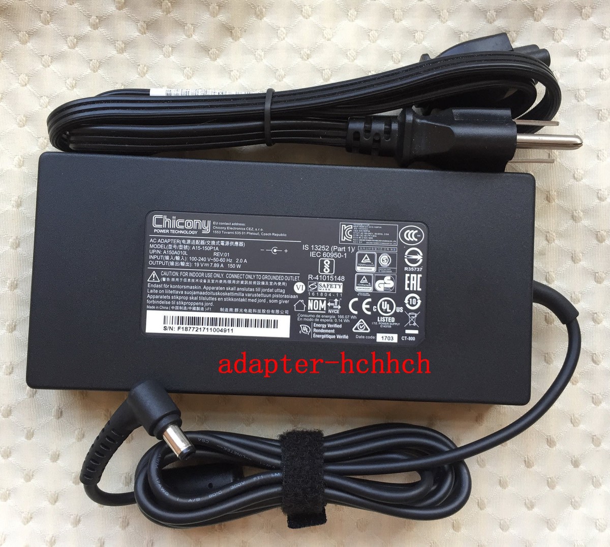 New Original OEM 19V 7.89A 150W AC Adapter&Cord for Fujitsu