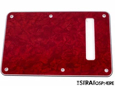 *NEW Red Pearloid TREMOLO BACK COVER for Fender Standard Stratocaster Strat 3Ply