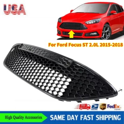 Front Radiator Grille Gtill Honeycomb Black For Ford Focus ST 15-18 F1EZ17B968BA