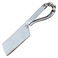 Medieval Stainless Steel Cheese Knife | Hand Forged Full Tang w/ Twisted Handle