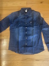 NEW Volvo Denim Button-Up Shirt US Size: Medium Fast ship. Check this out 