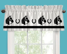Tennessee Walking Horse Head Window Valance/Curtain *Your Choice of Colors*