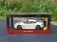 AUTOart 1/18 Scale Aston Martin Vantage V12 GT3 White Diecast Car Model Toy