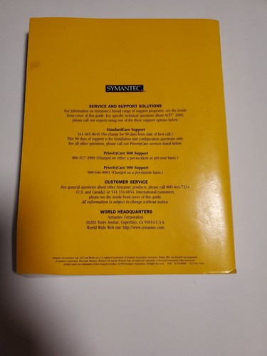 Symantec Users Guide Windows 98/95/NT Act! 2000 Manual And Version 2 WINDOWS - Picture 3 of 10