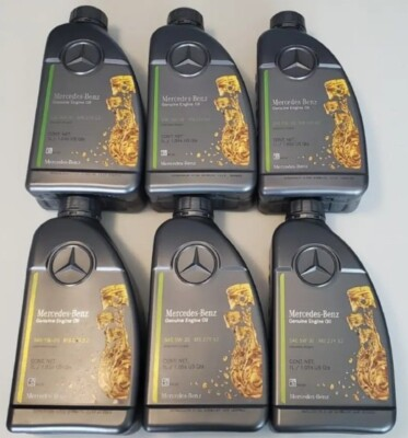 #ad MERCEDES BENZ 229.52 ENGINE OIL SAE 5W 30 a000989100811 6x1 liter $75.00