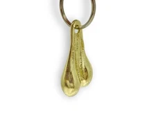 BRASS BALLS Bikers KEY CHAIN Witty Sense of Humor, Stainless Steel KEYCHAIN NEW