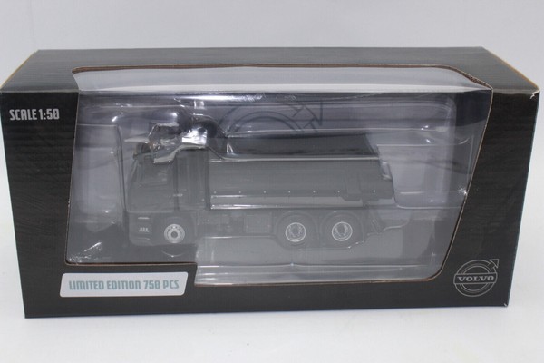 Volvo FMX 6x4 Tipper Dump Truck Black Limited Edition - Scale 1:50 motorart