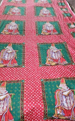 VTG 1992 HTF TEX UNION for DMC Cheryl Ann Johnson St Nicholas Panels 4.75 Yrds