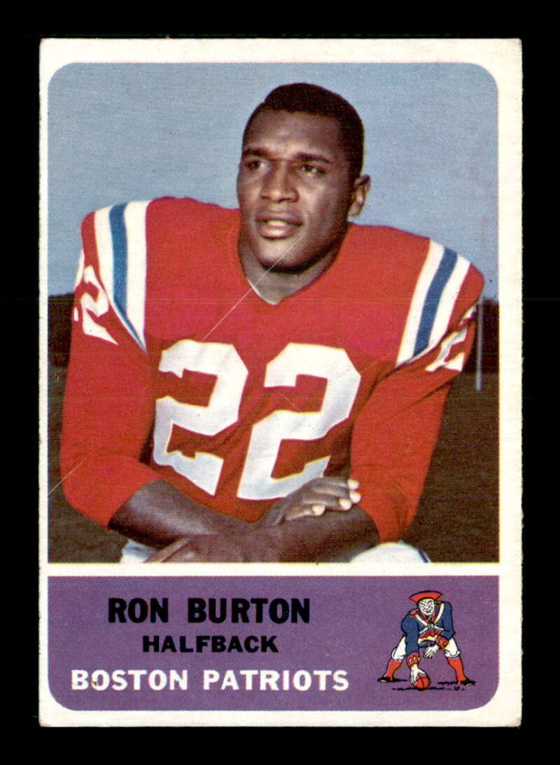 1962 Fleer #2 Ron Burton  VGEX X3326121