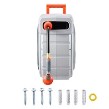 Retractable Garden Hose Reel 1/2 Inch x 145 ft Wall Mounted Garden Hose Reel