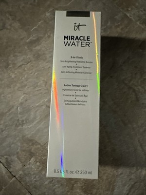 IT Cosmetics Miracle Water 3-in-1 Micellar Cleanser FULL SIZE 8.5 oz. NIB