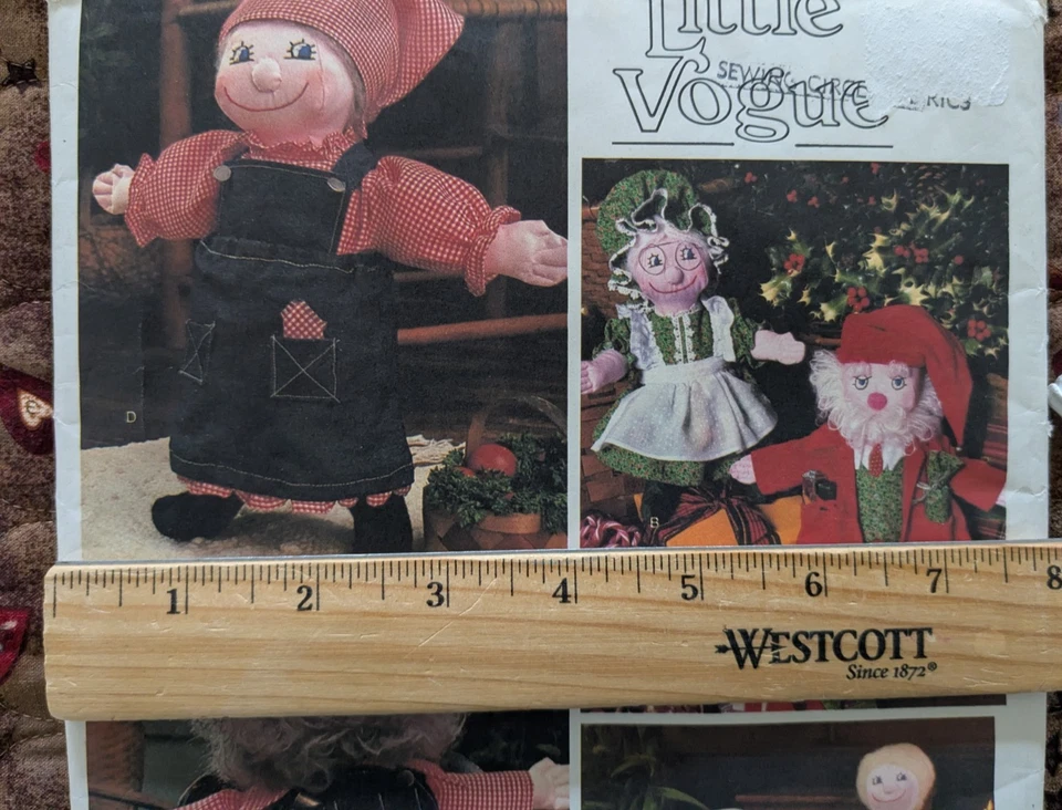 LITTLE VOGUE 1546 UNCUT Dolls & Clothes KRIS /KATY /HIRAM /HILDY /JOHN /ABIGAIL - Image 2 of 4