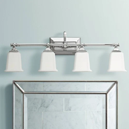 Quoizel Nicholas 30 1/2" Wide Polished Chrome 4-Light Bath Light - Picture 1 of 4