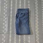 Levi's Mens Straight Fit Blue Medium Wash Denim Cotton Jeans 5-Pocket Logo — photo 3