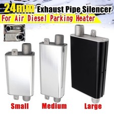 24mm Diesel Heater Exhaust Muffler Silencer Aluminum S Curved Pipe