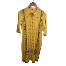 Indian Kurta Women's Embroidery Straight Kaftan 8 Kurti Dress Top Tunic