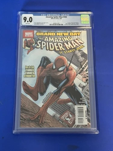 AMAZING SPIDER-MAN 546 CGC 9.0 BRAND NEW DAY 1st Appearance Jackpot Mr. Negative