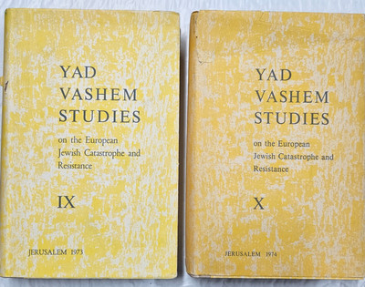 Two Rare Volumes of ''Yad Vashem Studies'' on the Holocaust-Volume IX and X 1970s