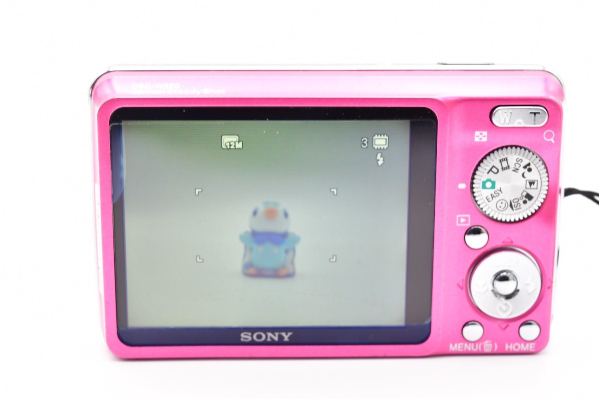 Sony Cyber-shot DSC-W220 12.1MP Digital Camera - Pink for