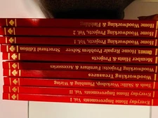Lot 10 Handyman Club of America Hardcover Books Woodworking DIY Home 1990's