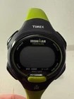 Vintage Ironman Triathlon Timex Watch - Water Resistant - Florescent Green Band