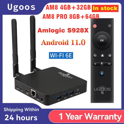 2025  AM8 AM8 Pro TV BOX Amlogic S928X 4GB 32GB 8GB 64GB Android 11 Support AV1 