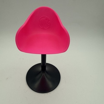 Barbie DreamHouse Pink Barstool Replacement Pedestal Chair 5.75 