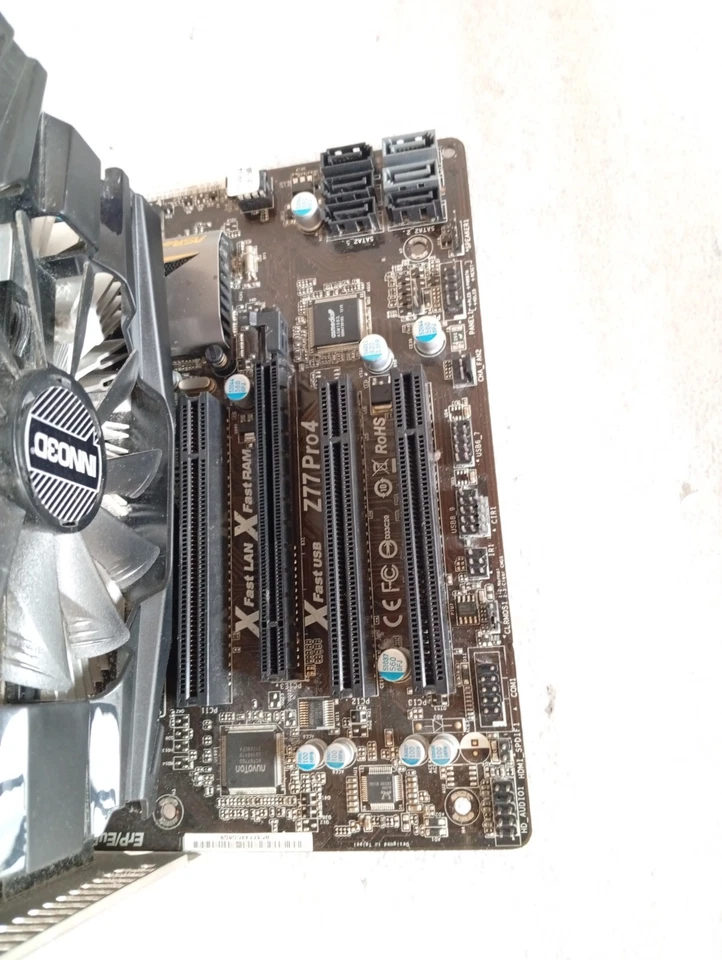 Bundle Scheda madre Asrock Z77 Pro +cpu i7 3770+ 16 GB ram+ video GTX1060 3GB - Immagine 3 di 4