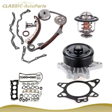 Timing Chain Kit Thermostat Water Pump Head Gasket for 00-05 Toyota MR2 Spyder