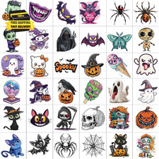 80 Styles Halloween Temporary Tattoos for Children Kids Pumpkin Ghost Spider Bat