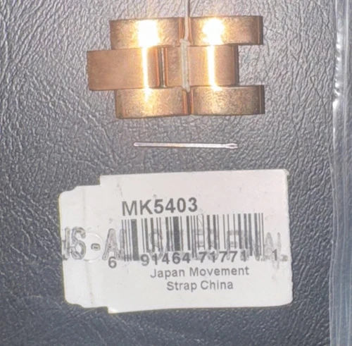 Michael Kors MK 5403 collegamento e perno di ricambio originale per orologio MK5403 oro rosa 16 mm