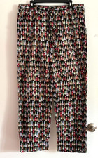 NEW GAP Men Pajama Cotton Pants Bear Bottles Print Side Pockets Size Large